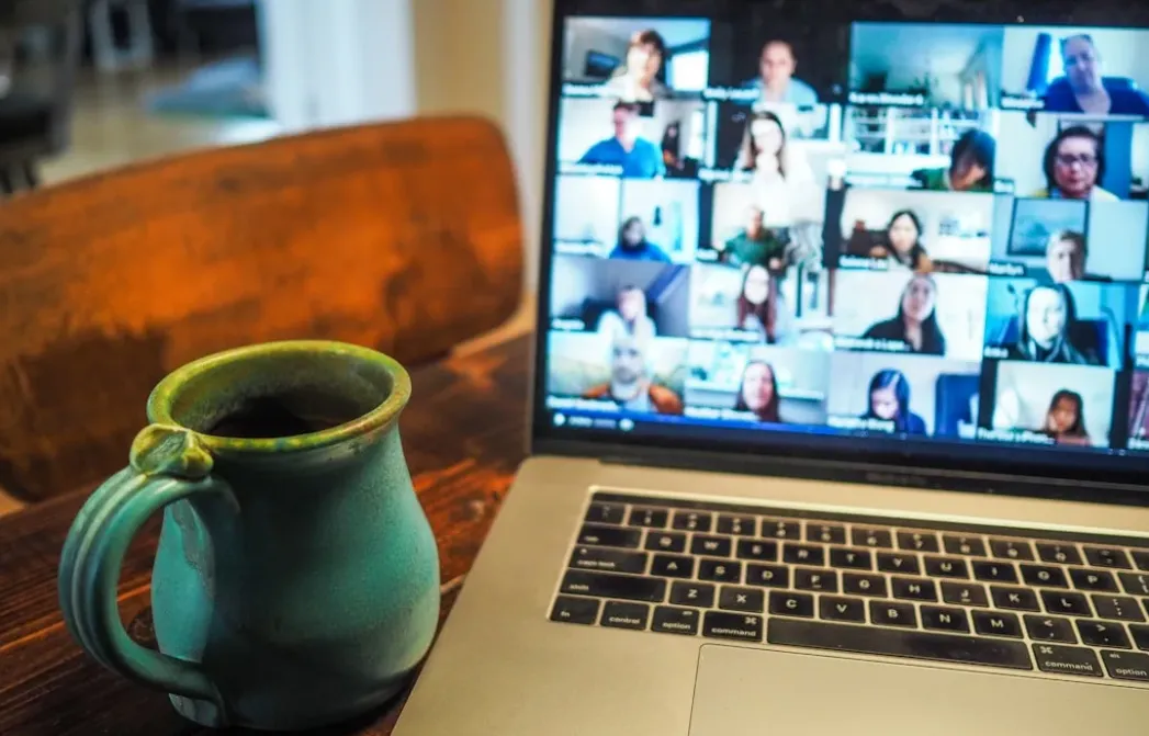 digital tool such as zoom being used on a laptop