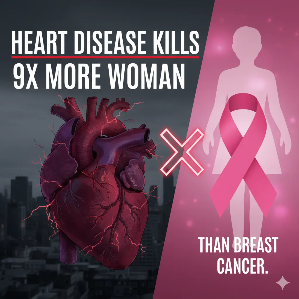 Heart Disease Kills 9x More Woman Than Breast Cancer