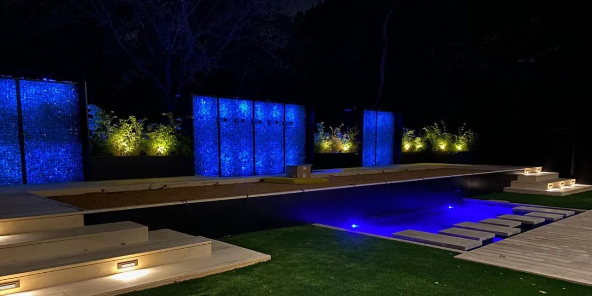 Hardscape Lighting, Stair Lighting, Landscape Lighting, Wall Lighting, and Pond Lighting, Creating a Beautiful and Relaxing Evening Atmosphere