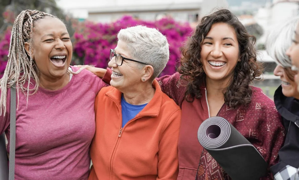 3 woman smiling
