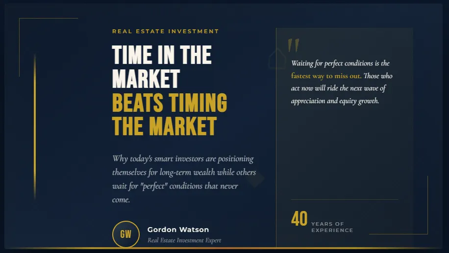 Why Now Is the Time to Invest in Real Estate