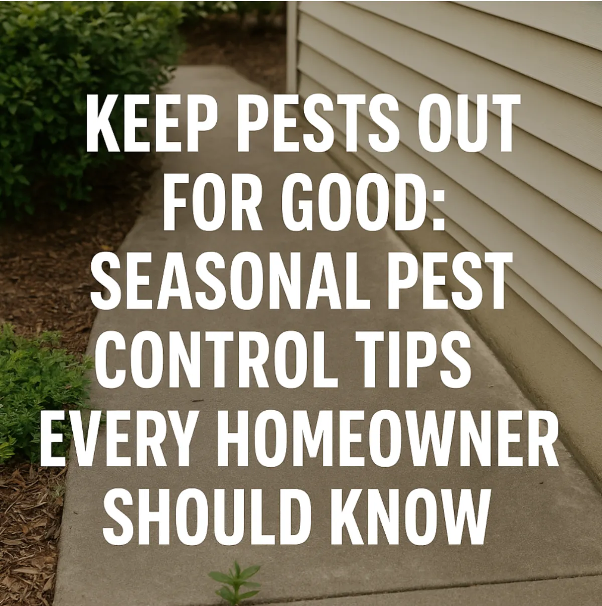 picture of a side of a home where pest could crawl.