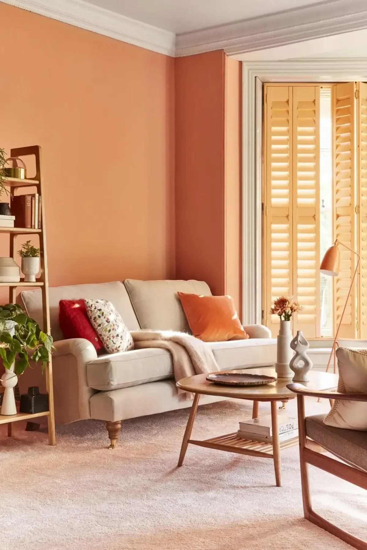 orange living room