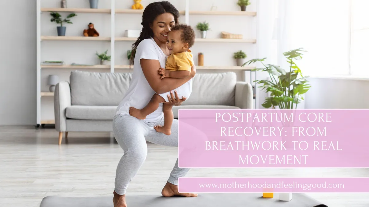 Mum working out with her baby