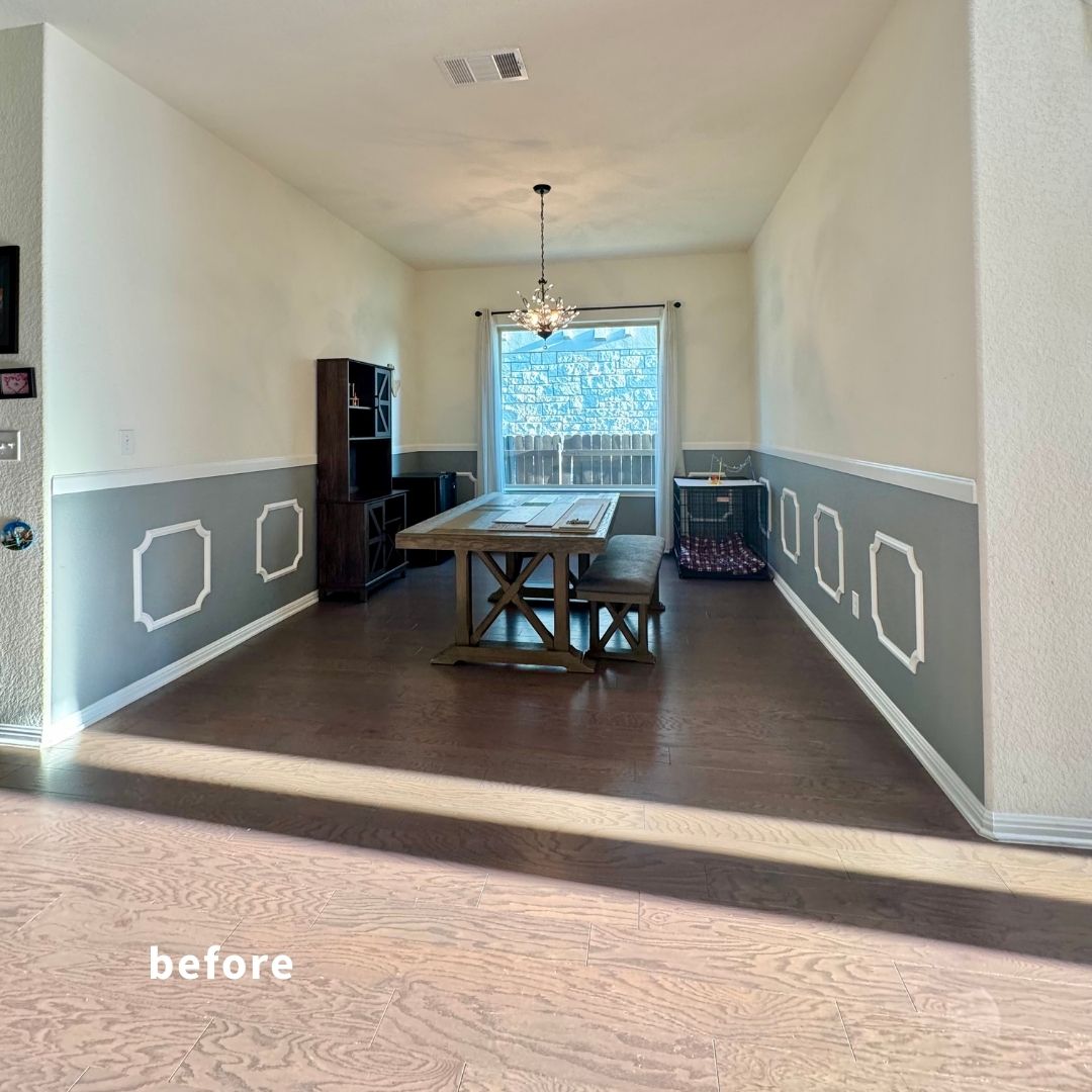 Austin custom home gym before remodel