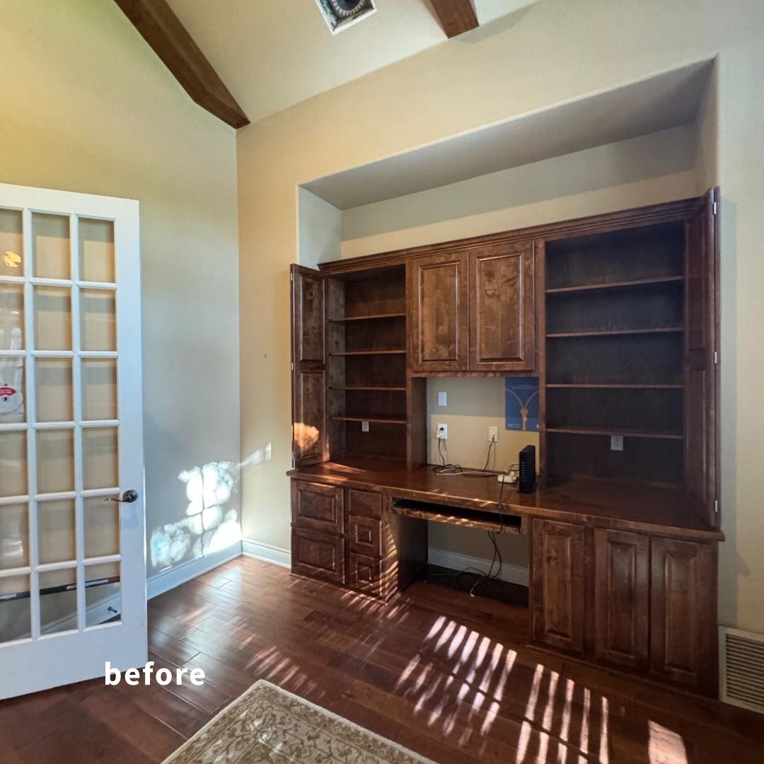 Austin custom home office before remodel