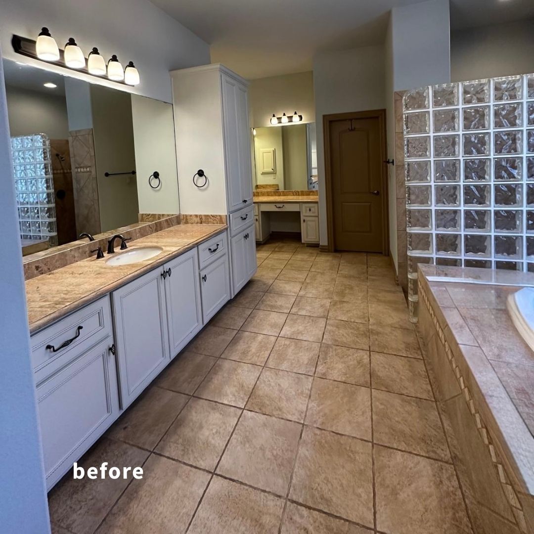 Austin bathroom remodel before