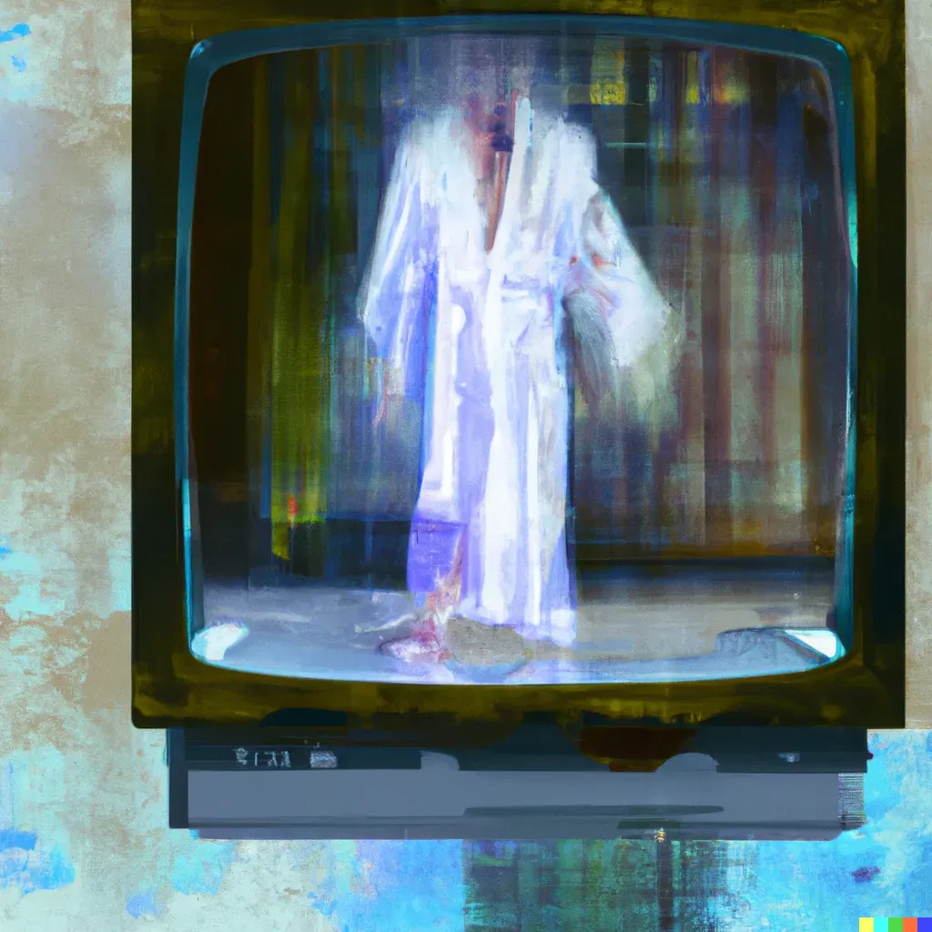 Water colour image of a dressing gown