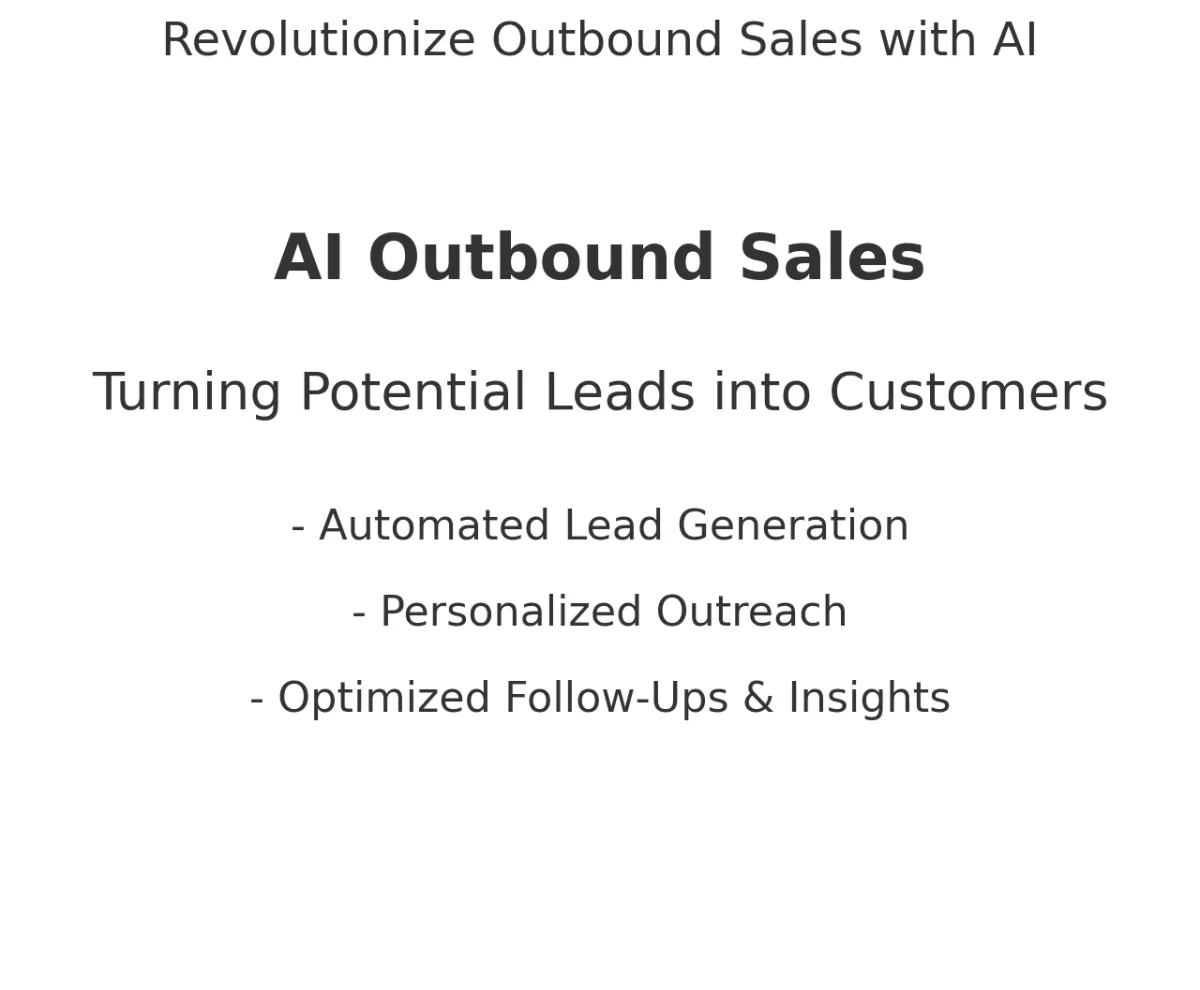AI Outbound Sales: Turning Potential Leads into Customers Post Description: