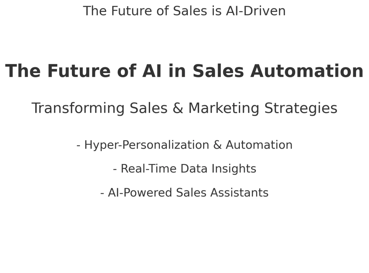 The Future of AI in Sales Automation
