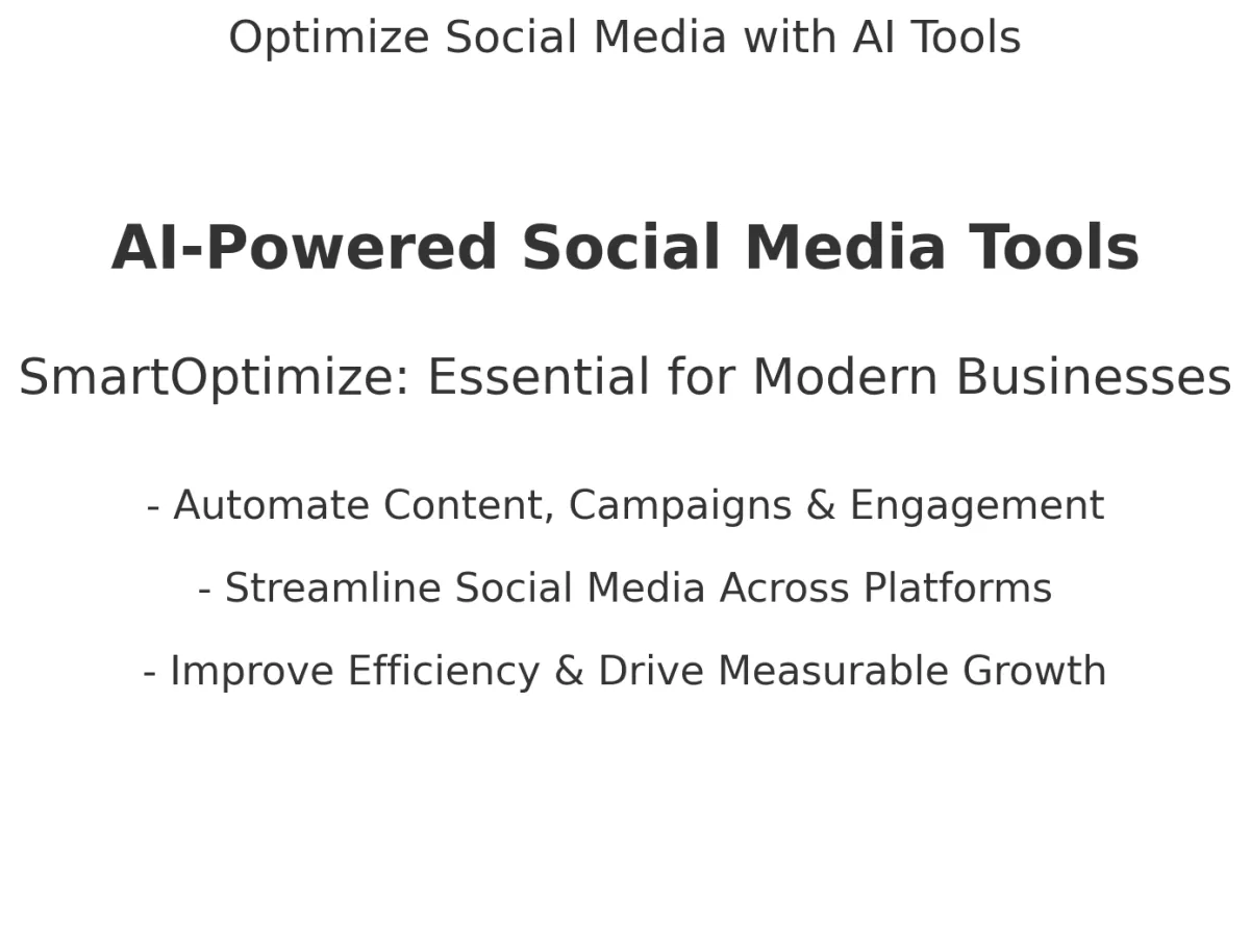 Why SmartOptimize’s AI Social Media is Essential for Modern Businesses
