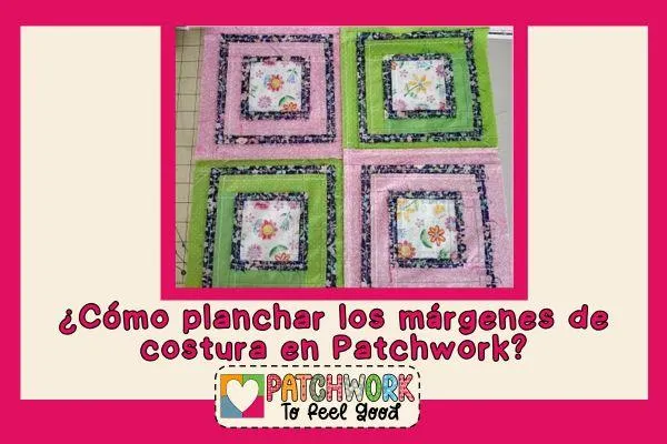 Gráfico con foto de Patchwork por el revés para ver los márgenes de costura