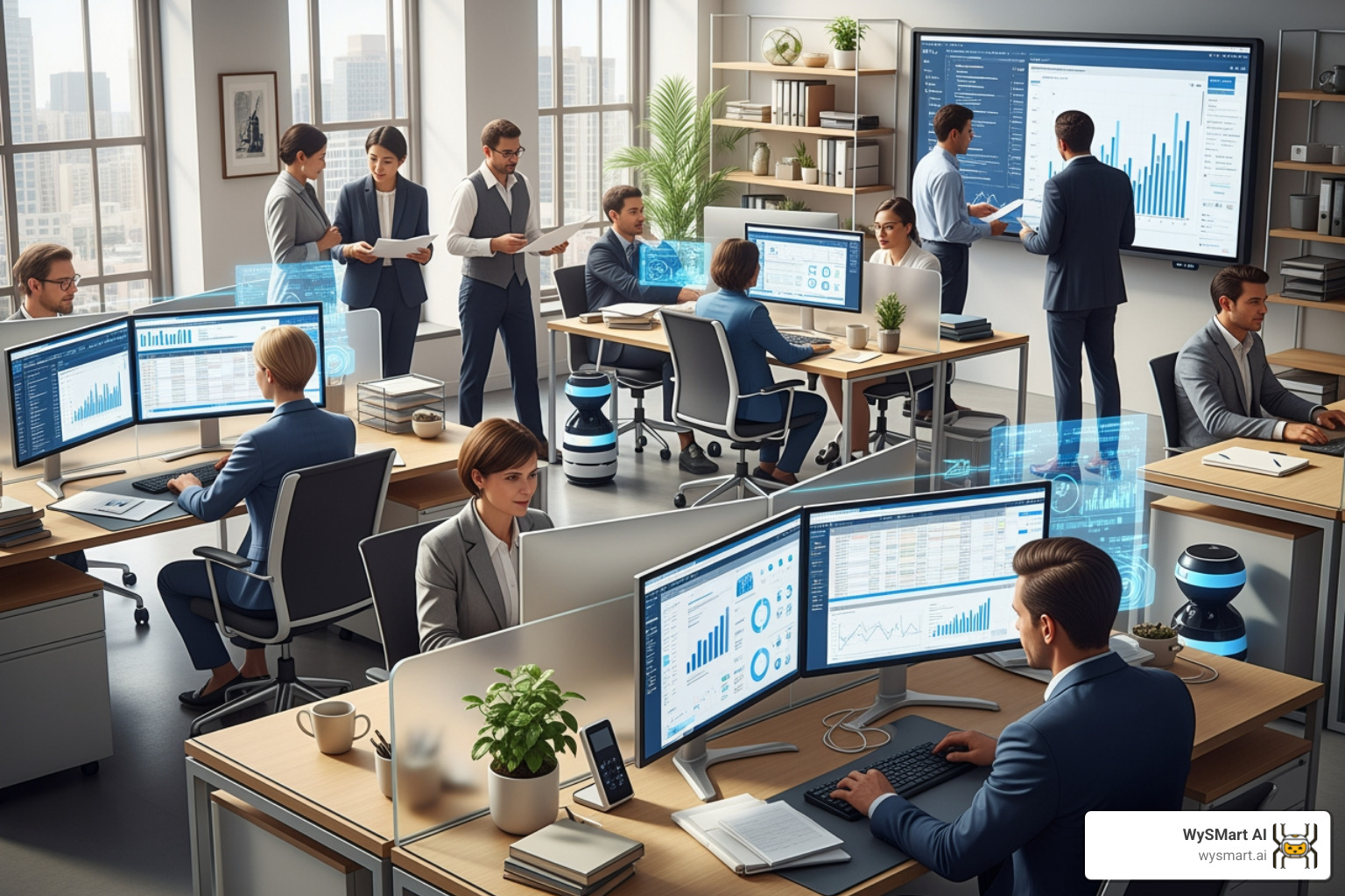 Modern accounting practice office with professional team and technology - Grow accounting practice