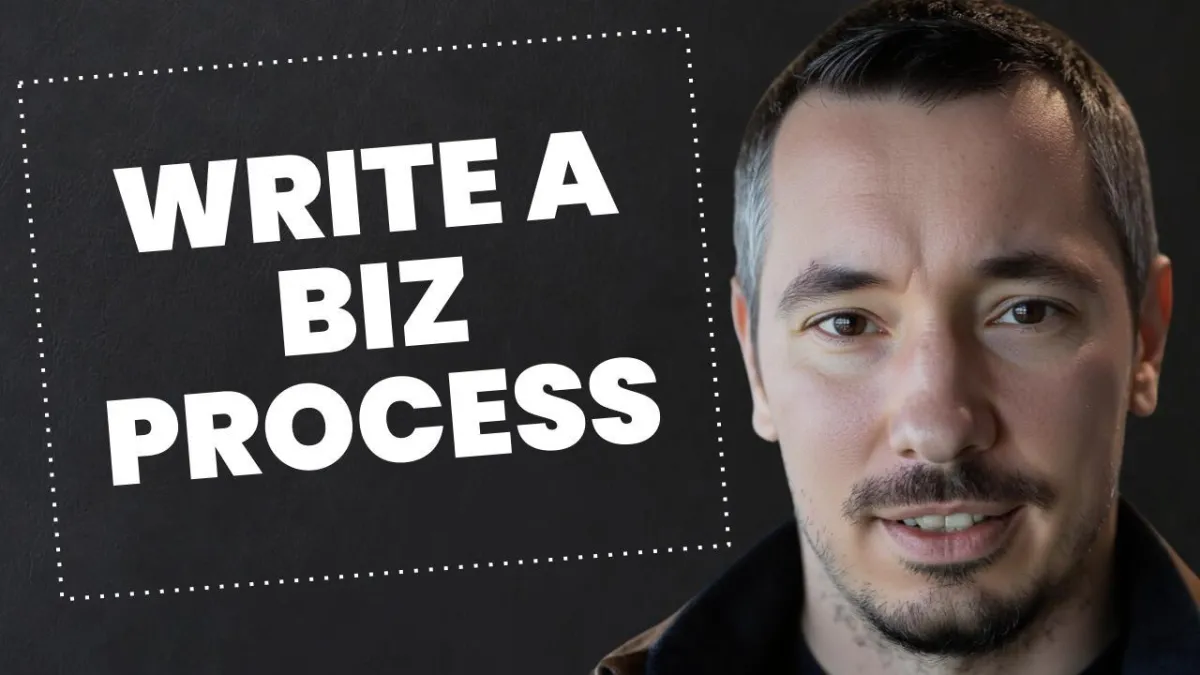 How do you write a business process?
