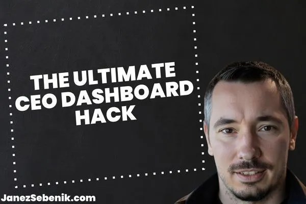 What is the CEO financial dashboard template?