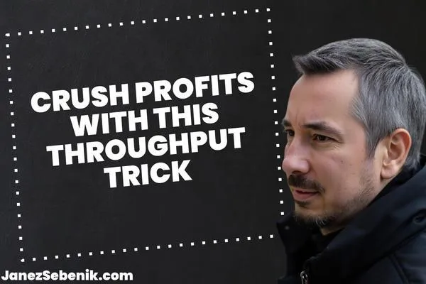How do you calculate throughput in accounting?
