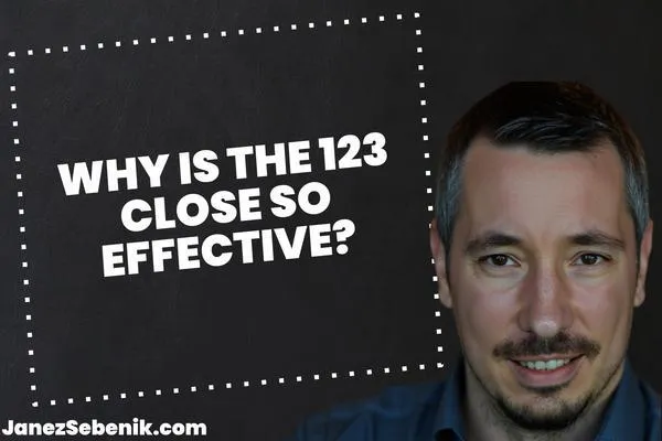 What is the 123 closing technique?