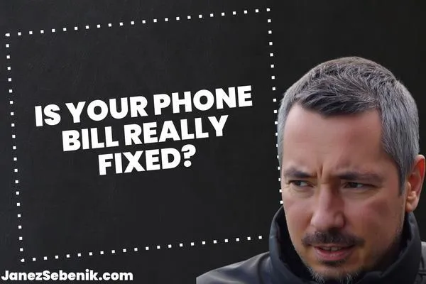 Is a cell phone bill a fixed expense?