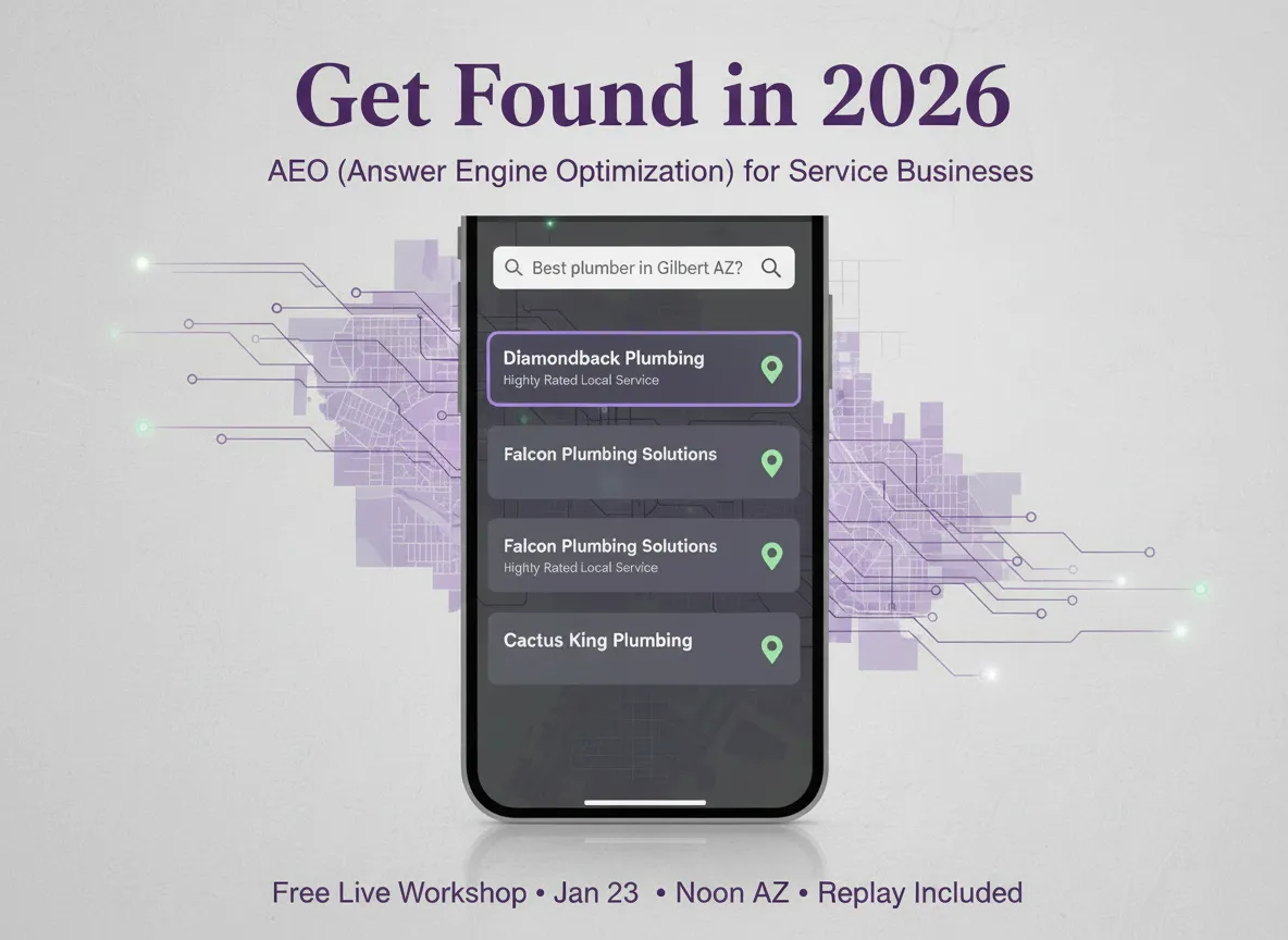 Get Found in 2026: What AEO Is (and Why It Matters for Service Businesses)New Blog Post