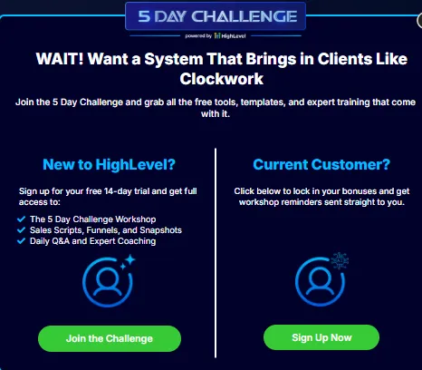 Go HighLevel 5-Day Challenge: Build a Scalable Client Acquisition System Fast