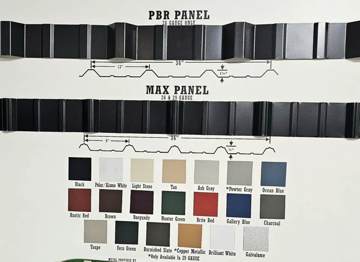 metal shed roofing East Texas