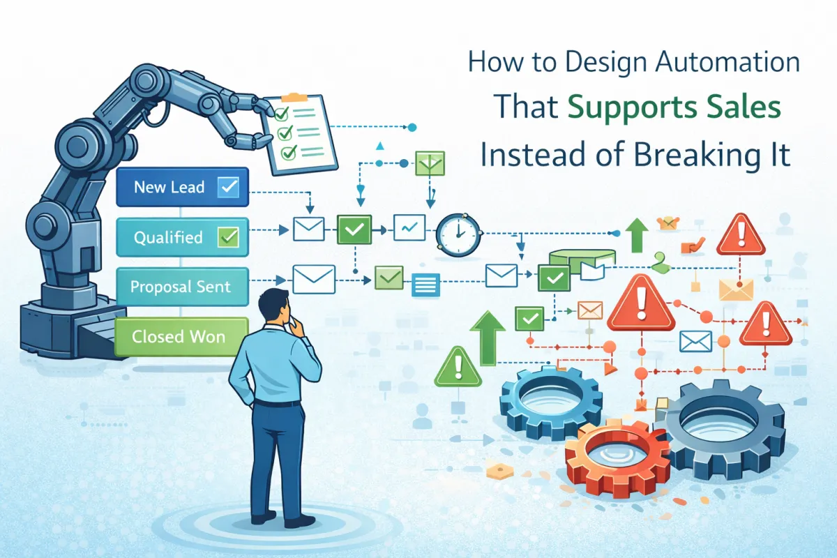 Automation design that supports sales