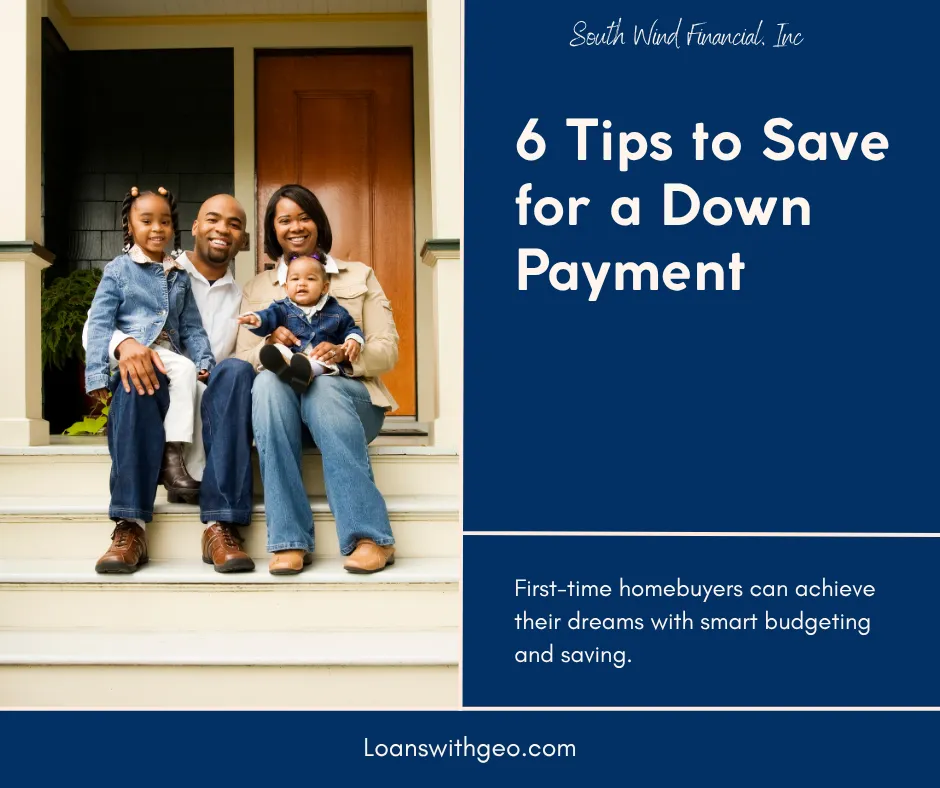 First-time homebuyers reviewing budget and saving for a down payment.