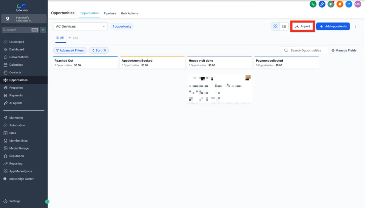 Aan de slag - Pipelines en Kansen Instellen