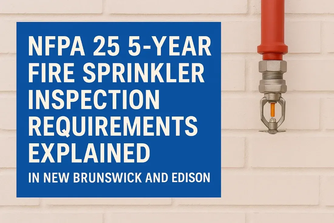 NFPA 25 5-Year Fire Sprinkler Inspection Requirements Explained in New Brunswick and Edison