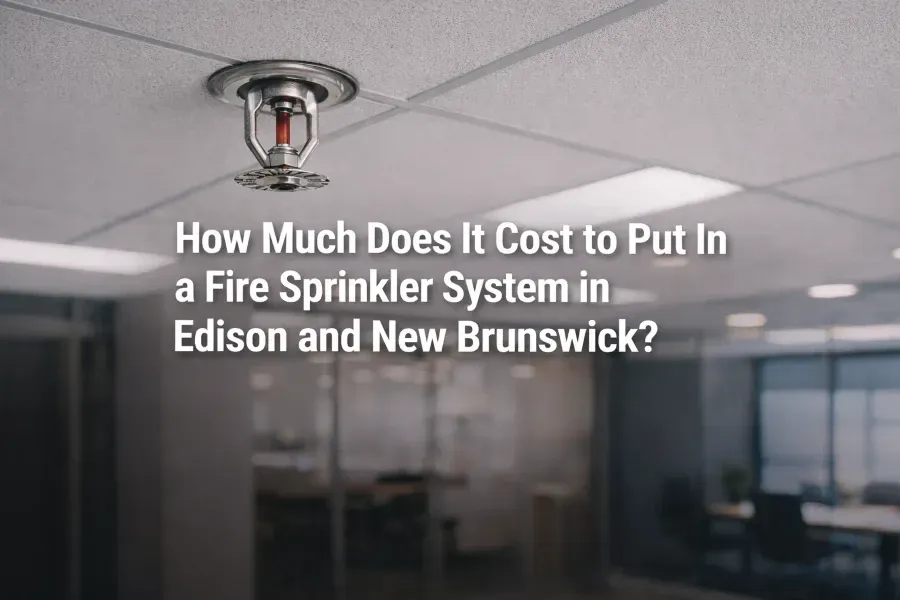 How Much Does It Cost to Put In a Fire Sprinkler System In Edison and New Brunswick?