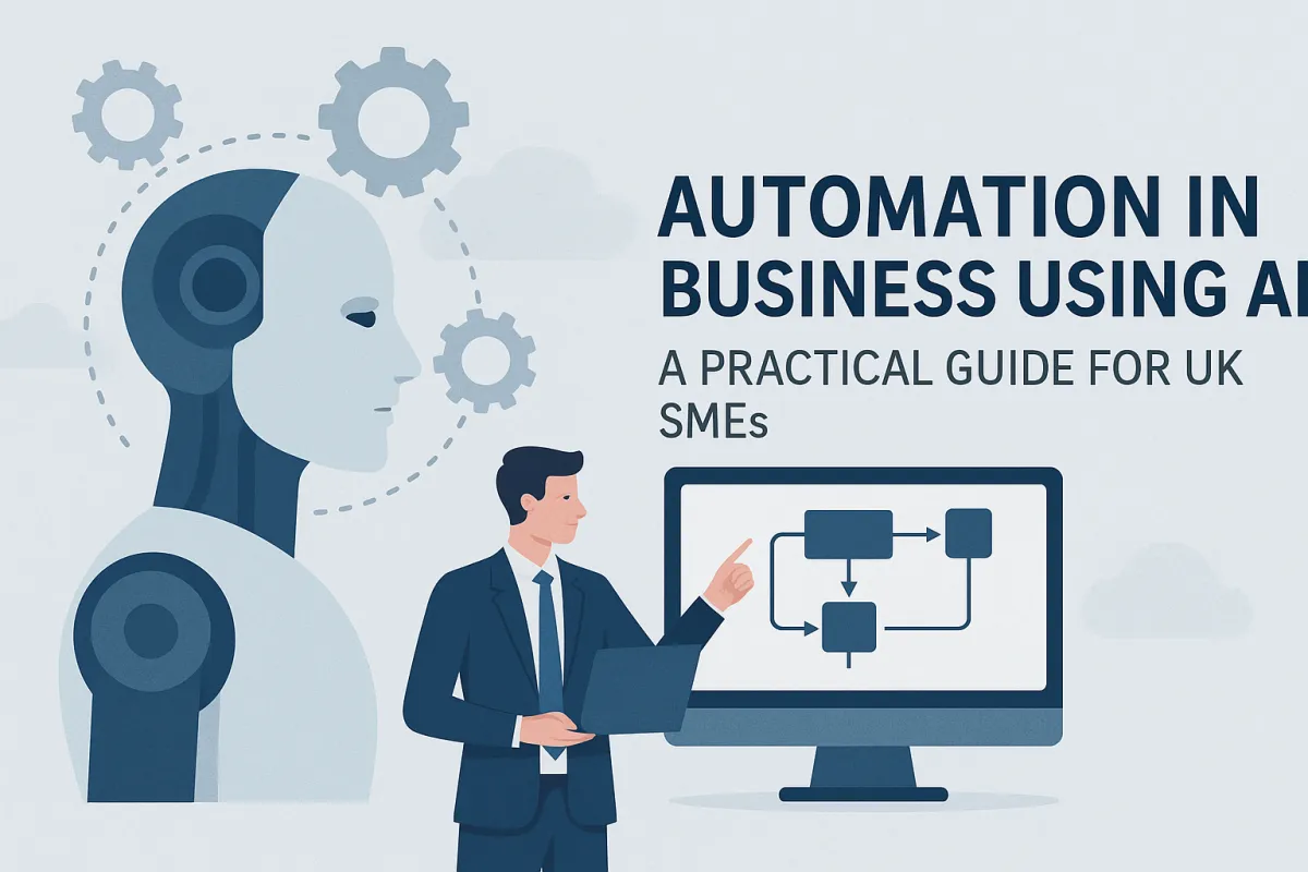 business automation using AI blog banner