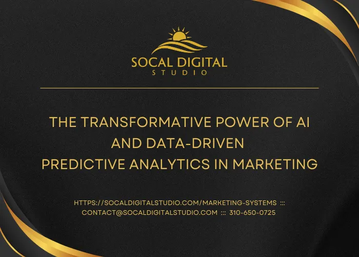 The Transformative Power of AI and Data-Driven Predictive Analytics in Marketing