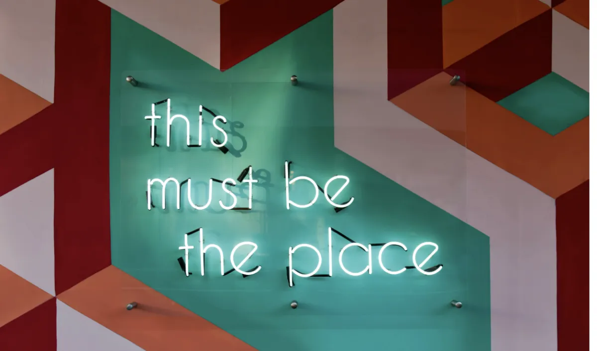 this must be the place neon sign