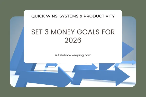 Set 3 Money Goals for 2026