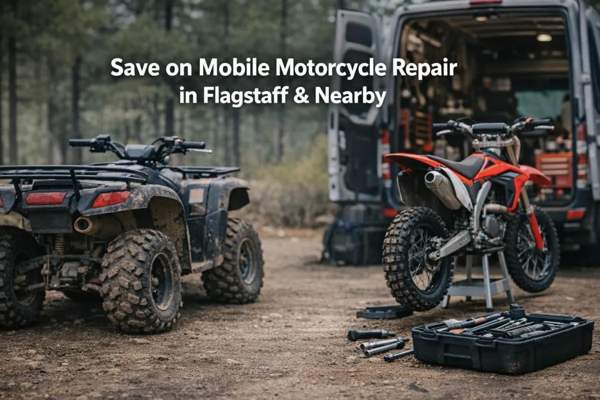 Save on Mobile Motorcycle Repair in Flagstaff & Nearby