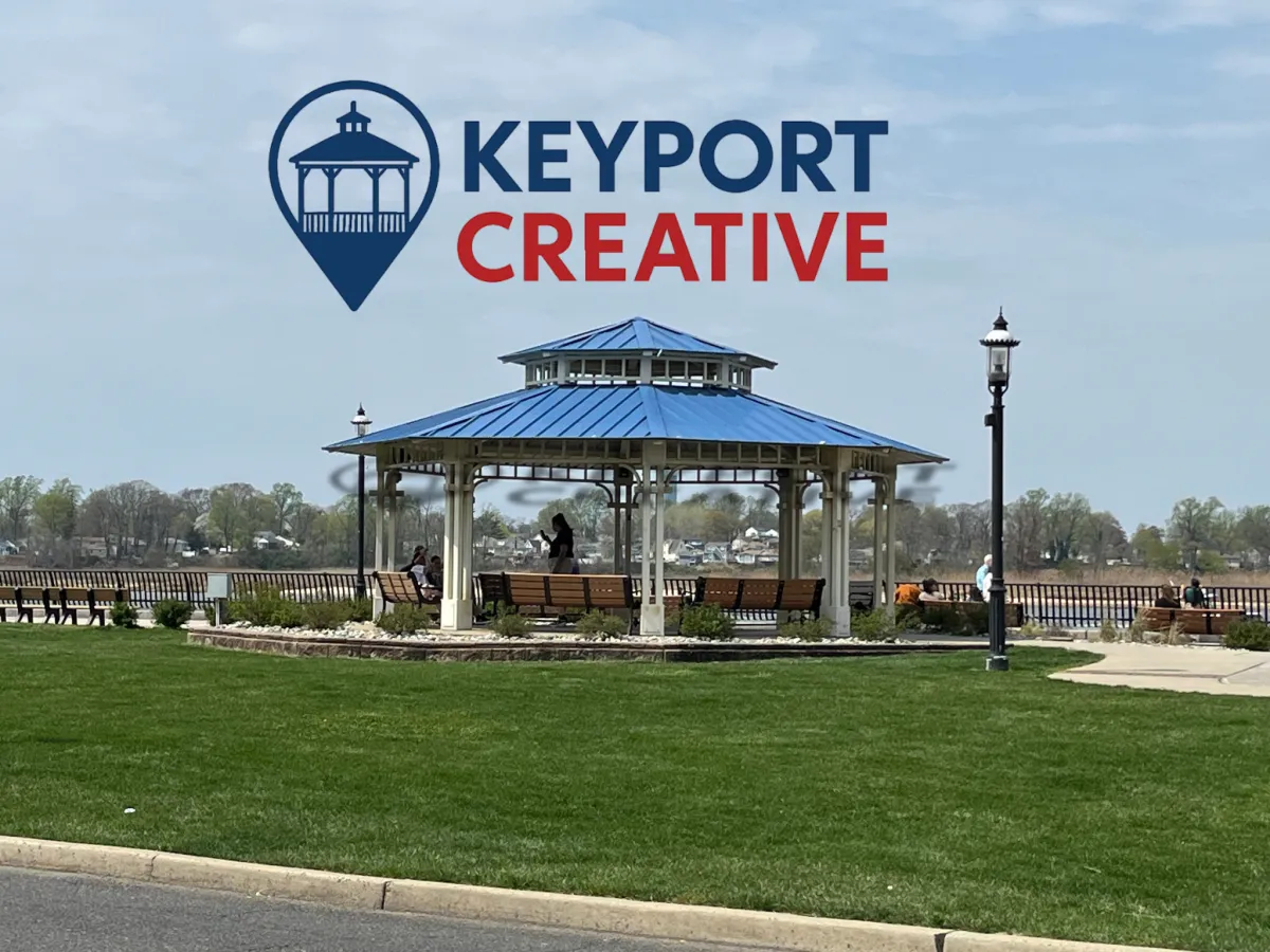 Keyport waterfront gazebo welcoming local business owners to the directory