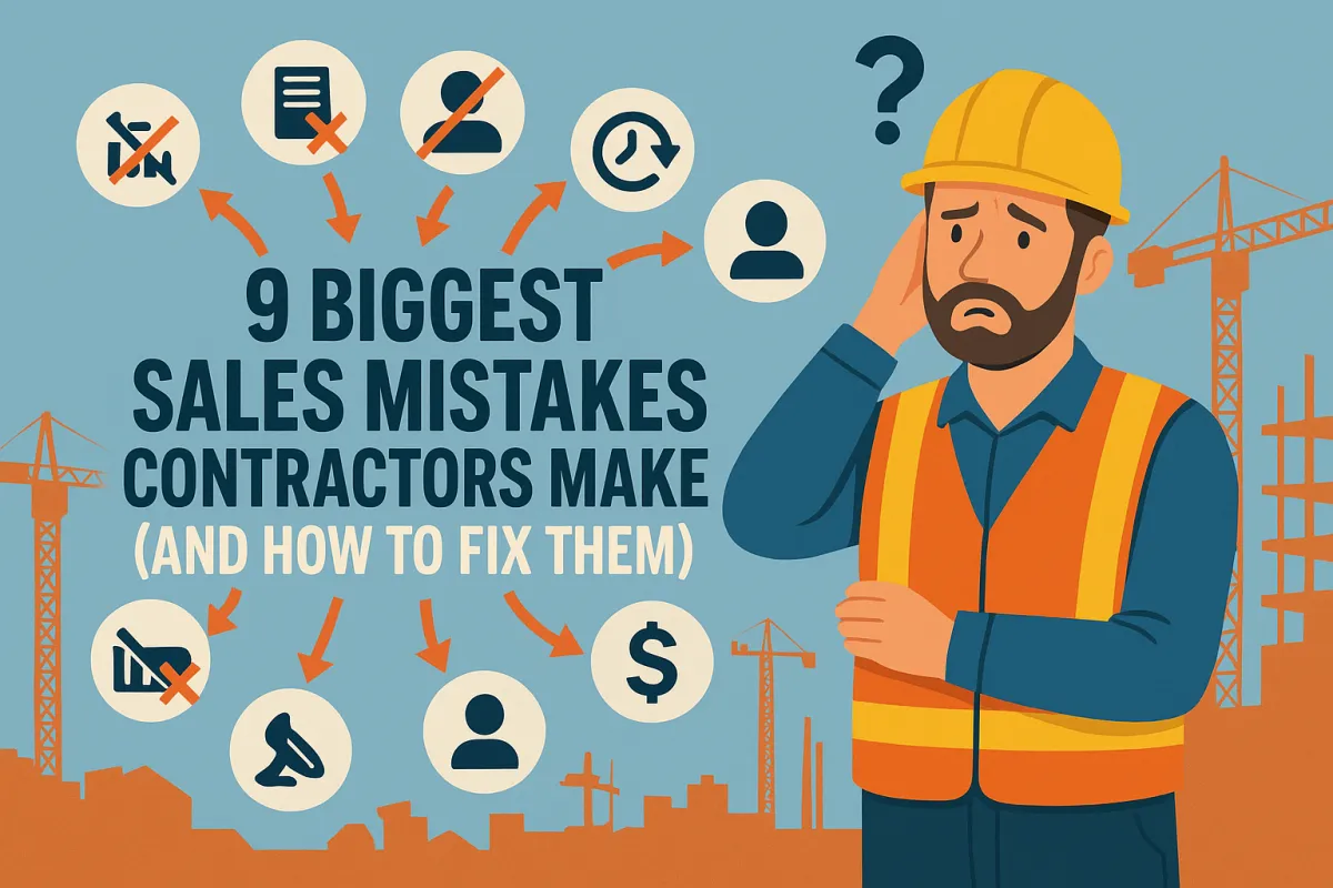 The 9 Biggest Sales Mistakes Contractors Make (and How to Fix Them)