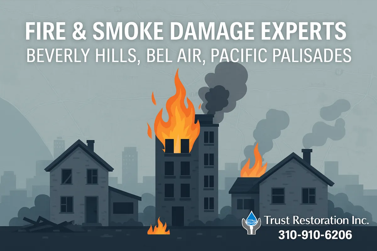 Fire and Smoke Damage in Beverly Hills, Bel Air & Pacific Palisades: What You Need to Know