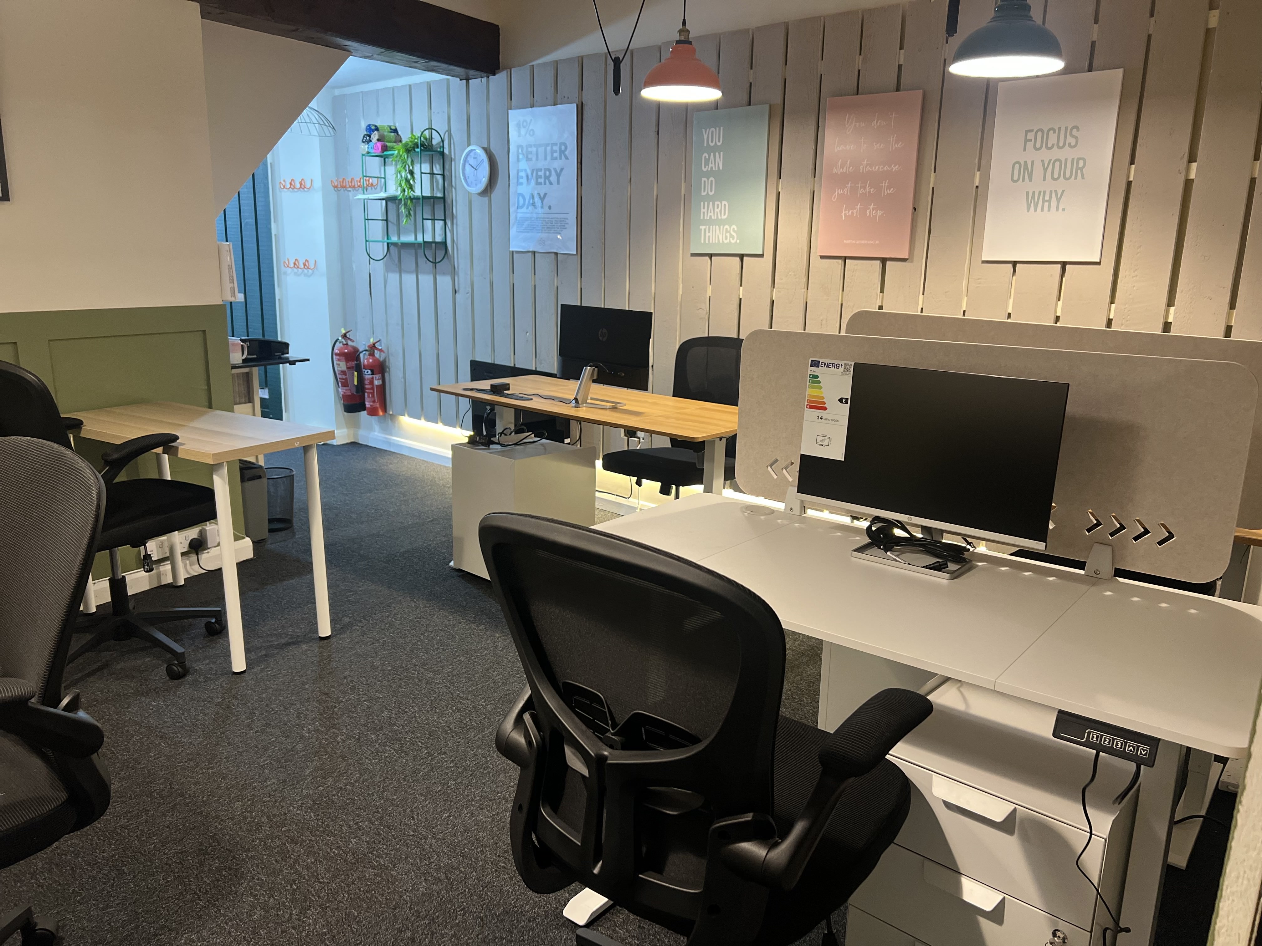 view of co-working desks