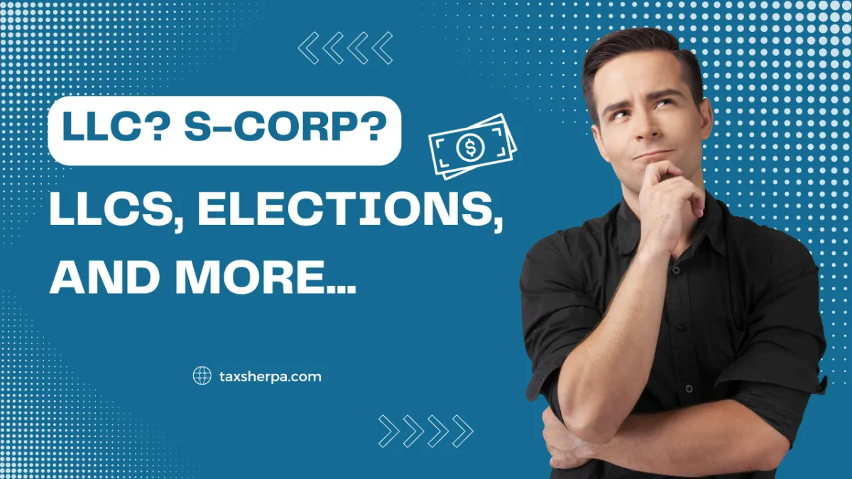 Man looking confused about LLCs and S-corps