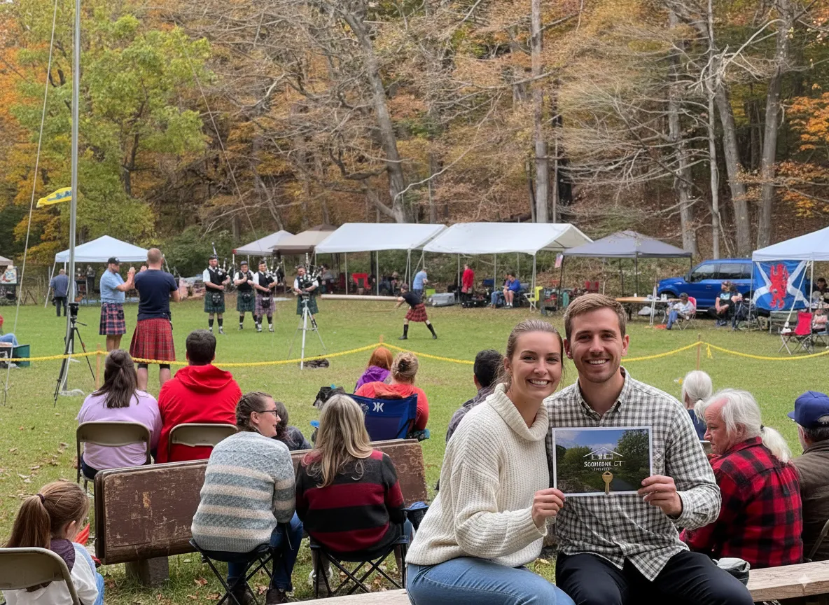 House Hunting Around the Scotland CT Highland Games in Windham County