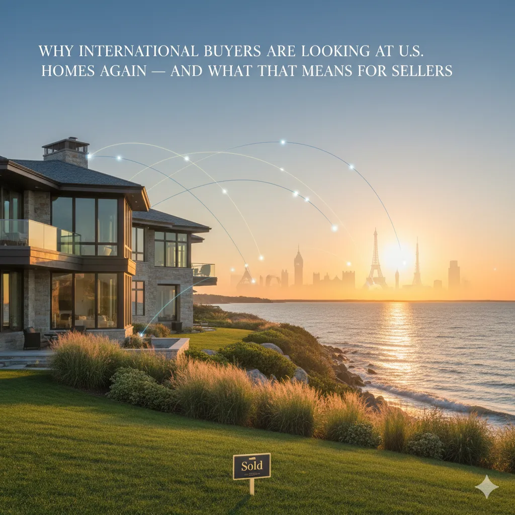 Why Global Buyers Are Eyeing U.S. Homes Again (and What CT Sellers Should Know) 🌎