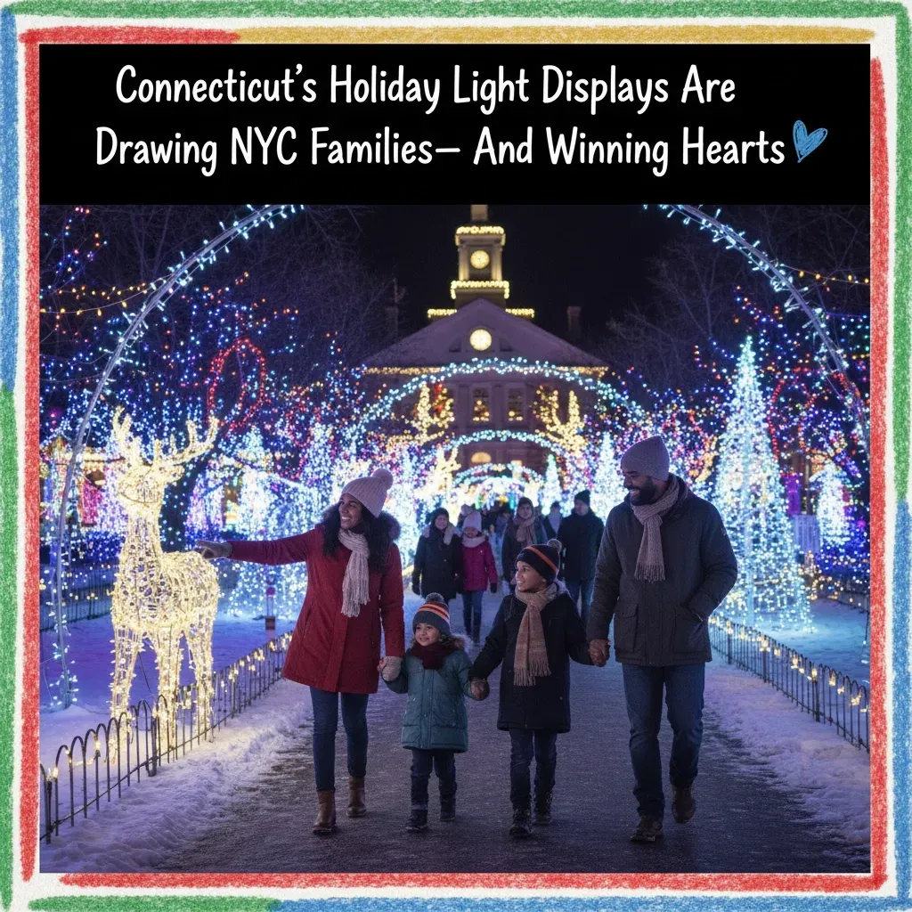 Magical Connecticut holiday light display attracting families from NYC
