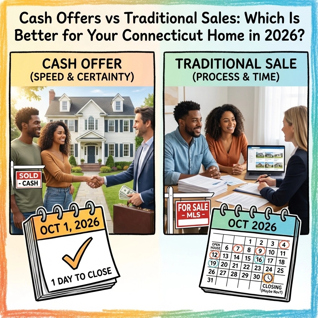 Cash Offers vs Traditional Sales: Which Is Better for Your Connecticut Home in 2026?
