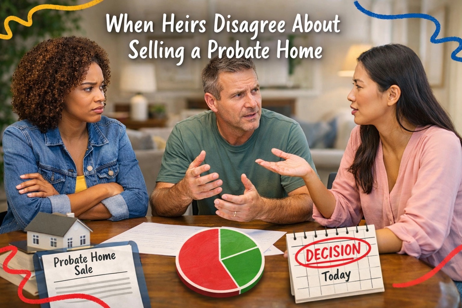 Connecticut probate home sale dispute as heirs disagree over selling an inherited house, highlighting CT estate planning and real estate decision challenges.