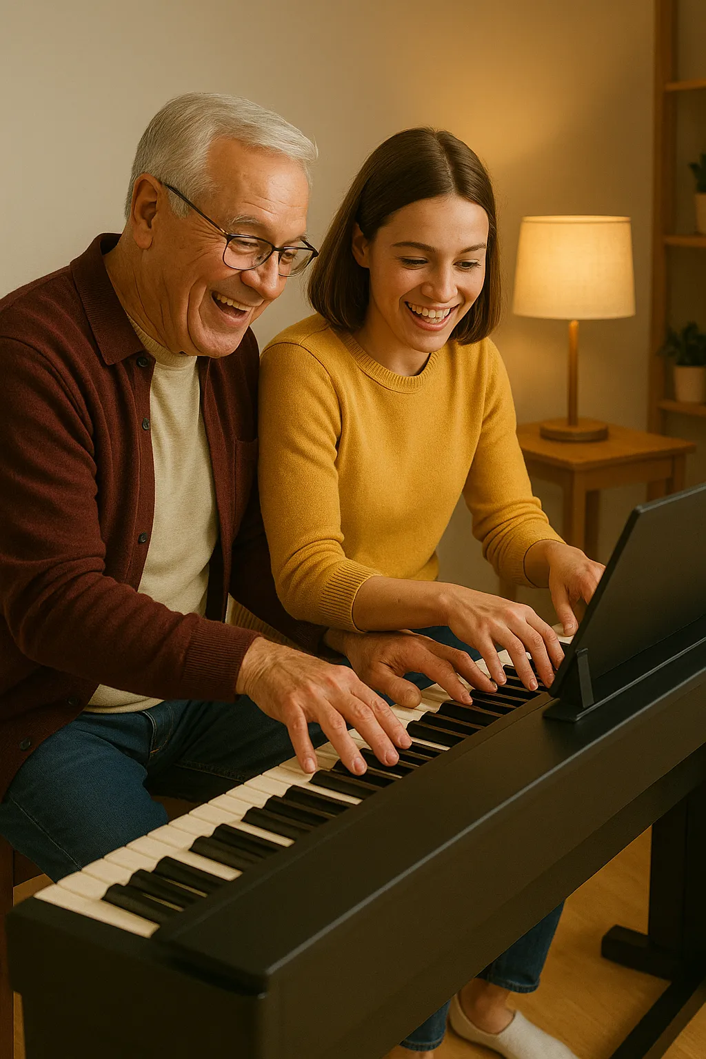 The Smartest Family Hobby! Why (Grand)Parents Should Learn Piano With the Kids—Starting This Month
