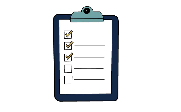 Checklist on a clipbpard