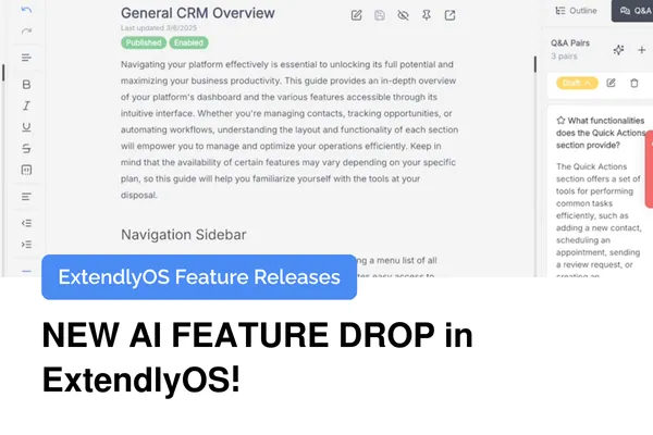 New AI Feature Drop In ExtendlyOS