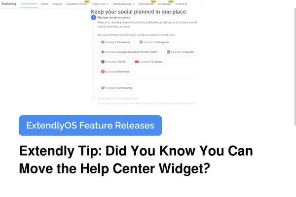 Did You Know You Can Move The Help Center Widget?