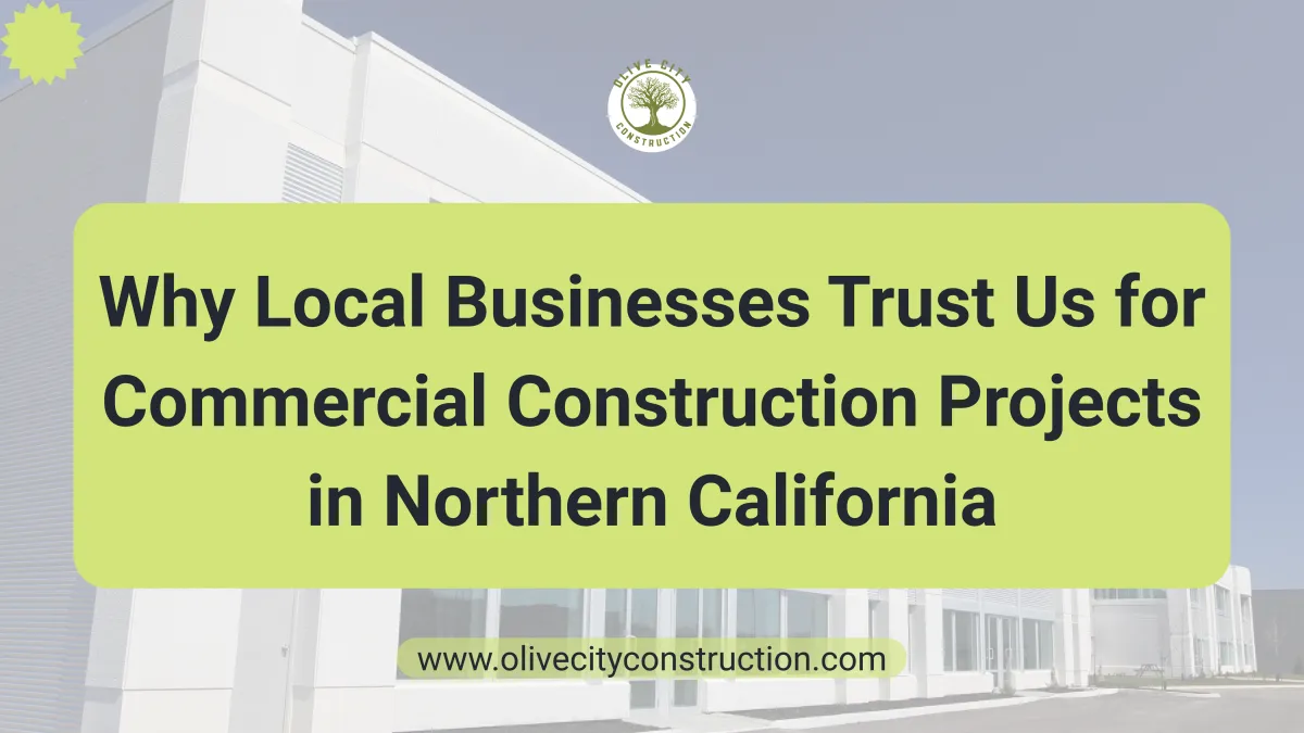 Modern commercial building exterior showcasing a successful commercial construction project in Northern California.
